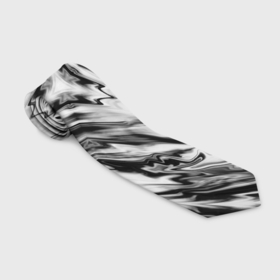 Галстук 3D с принтом Черно белый абстрактный узор Трио в Кировске, 100% полиэстер | Длина 148 см; Плотность 150-180 г/м2 | Тематика изображения на принте: абстрактный узор | ассиметрия | модный | серый | черно белый