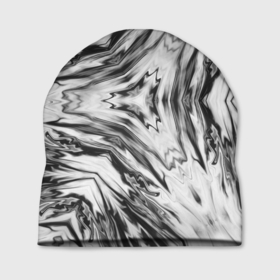 Шапка 3D с принтом Черно белый абстрактный узор Трио в Екатеринбурге, 100% полиэстер | универсальный размер, печать по всей поверхности изделия | абстрактный узор | ассиметрия | модный | серый | черно белый
