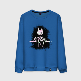 Мужской свитшот хлопок с принтом Stray мелками на черном фоне в городе Новоалтайск, 100% хлопок |  | 