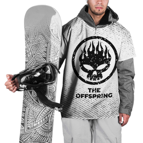 Накидка на куртку 3D с принтом The Offspring с потертостями на светлом фоне в Екатеринбурге, 100% полиэстер |  | 