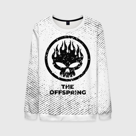 Мужской свитшот 3D с принтом The Offspring с потертостями на светлом фоне в городе Новоалтайск, 100% полиэстер с мягким внутренним слоем | круглый вырез горловины, мягкая резинка на манжетах и поясе, свободная посадка по фигуре | 