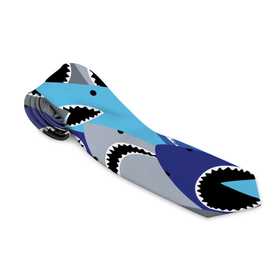 Галстук 3D с принтом Пасть акулы   паттерн в Петрозаводске, 100% полиэстер | Длина 148 см; Плотность 150-180 г/м2 | Тематика изображения на принте: jaw | pattern | shark | teeth | акула | зубы | пасть | паттерн