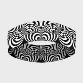 Повязка на голову 3D с принтом Фракталы  оптическая иллюзия в Новосибирске,  |  | 3d | 3д | геометрия | гипно | оптическая иллюзия | паттерн | текстура | фракталы