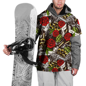 Накидка на куртку 3D с принтом Мафия   кастеты, гранаты, пистолеты и розы в Курске, 100% полиэстер |  | гангстеры | граната | гранаты | кастет | мафия | паттерн | пистолет | розы | ствол | текстура