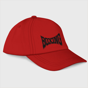 Бейсболка с принтом Boxing cap , 100% хлопок | классический козырек, металлическая застежка-регулятор размера | 