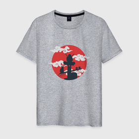 Мужская футболка хлопок с принтом НИНДЗЯ С КОТИКОМ в Екатеринбурге, 100% хлопок | прямой крой, круглый вырез горловины, длина до линии бедер, слегка спущенное плечо. | ninja | воин | котик | ниндзя | разведчик | шпион | япония | японский воин