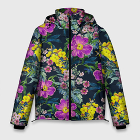 Мужская зимняя куртка 3D с принтом Цветы Фиолетовые Пионы в Петрозаводске, верх — 100% полиэстер; подкладка — 100% полиэстер; утеплитель — 100% полиэстер | длина ниже бедра, свободный силуэт Оверсайз. Есть воротник-стойка, отстегивающийся капюшон и ветрозащитная планка. 

Боковые карманы с листочкой на кнопках и внутренний карман на молнии. | flowers | summer | букет | лето | пионы | природа | растение | сад | садоводство | фиолетовый | флора | цветы