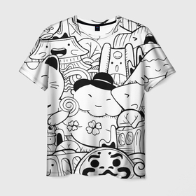 Мужская футболка 3D с принтом ЯПОНСКИЕ ШТУЧКИ в Кировске, 100% полиэфир | прямой крой, круглый вырез горловины, длина до линии бедер | japan | асихара но накацукуни | государство япония | ниппон | нихон | ооясимагуни | страна восходящего солнца | япона | япония | японские | японские штучки