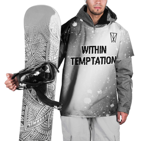 Накидка на куртку 3D с принтом Within Temptation glitch на светлом фоне: символ сверху , 100% полиэстер |  | Тематика изображения на принте: 