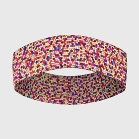 Повязка на голову 3D с принтом Цветное конфетти в Новосибирске,  |  | abstraction | color | confetti | pattern | абстракция | конфетти | паттерн | цвет