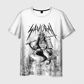 Мужская футболка 3D с принтом Самурай и отпечатки павших войнов в Новосибирске, 100% полиэфир | прямой крой, круглый вырез горловины, длина до линии бедер | ninja | samurai | буке | воин | вояк | мононофу | мститель | мушя | ниндзя | сабурай | самурай | слуга | солдат | цувамоно