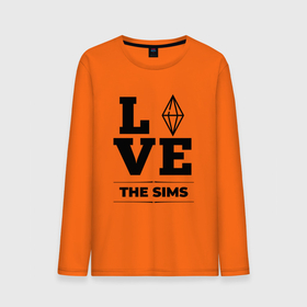 Мужской лонгслив хлопок с принтом The Sims love classic , 100% хлопок |  | 