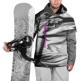 Накидка на куртку 3D с принтом SPORTFITNESS , 100% полиэстер |  | sportfitness | мраморный узор | спортивный дизайн | финтес | черный и розовый | черный мрамор