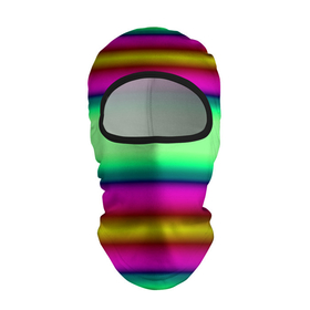 Балаклава 3D с принтом Разноцветный неоновый полосатый узор в Екатеринбурге, 100% полиэстер, ткань с особыми свойствами — Activecool | плотность 150–180 г/м2; хорошо тянется, но при этом сохраняет форму. Закрывает шею, вокруг отверстия для глаз кайма. Единый размер | зеленый | неоновый | полосатый узор | разноцветный узор | розовый