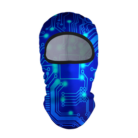 Балаклава 3D с принтом Цветная микросхема в Новосибирске, 100% полиэстер, ткань с особыми свойствами — Activecool | плотность 150–180 г/м2; хорошо тянется, но при этом сохраняет форму. Закрывает шею, вокруг отверстия для глаз кайма. Единый размер | Тематика изображения на принте: beautiful | blue | chip | color | luminous board | neon | wiring diagram | красивый | неон | светящаяся плата | синий | цветной | чип | электросхема
