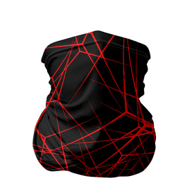 Бандана-труба 3D с принтом Intersecting red rays в Тюмени, 100% полиэстер, ткань с особыми свойствами — Activecool | плотность 150‒180 г/м2; хорошо тянется, но сохраняет форму | horizontal | intersection | minimalist | parallel | red | stripe | vertical | вертикальный | горизонтальный | красный | минималистский | параллельный | пересекающийся | пересечение | полоса