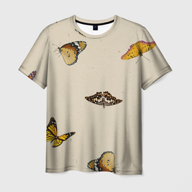 Мужская футболка 3D с принтом Разноцветные Бабочки Летают в Белгороде, 100% полиэфир | прямой крой, круглый вырез горловины, длина до линии бедер | butt | butterflie | fruits | summer | бабочка | бабочки | букет | лето | сад | садоводство | флора | фрукты | цветы