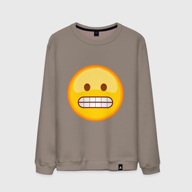 Мужской свитшот хлопок с принтом Эмодзи Гримаса в Тюмени, 100% хлопок |  | Тематика изображения на принте: emoji | smile | гримаса | смайл | смайлик | эмоджи | эмодзи