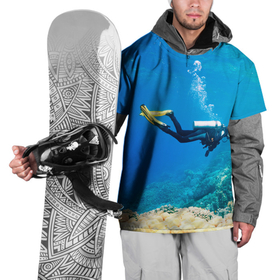 Накидка на куртку 3D с принтом Аквалангист исследует коралловый риф в Новосибирске, 100% полиэстер |  | ammunition | coral | diver | flippers | mask | ocean | reef | аквалангист | амуниция | коралл | ласты | маска | океан | риф