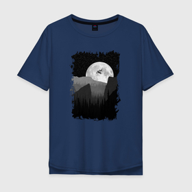 Мужская футболка хлопок Oversize с принтом Короткий путь в Кировске, 100% хлопок | свободный крой, круглый ворот, “спинка” длиннее передней части | 