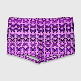 Мужские купальные плавки 3D с принтом Purple butterflies в Санкт-Петербурге, Полиэстер 85%, Спандекс 15% |  | Тематика изображения на принте: background | beautiful | colorful | insect | pattern | wings | бабочки | красивый | красочные | крылья | насекомое | узор | фиолетовый | фон