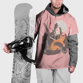 Накидка на куртку 3D с принтом Райден и Бродяга , 100% полиэстер |  | Тематика изображения на принте: cat | game | games | metal gear | raiden | бездомный | бродяга | игра | игры | кот | котёнок | метал гир | метал гир райзинг | райден | стрей | стрэй