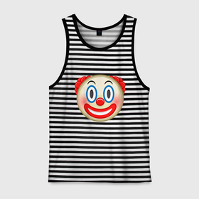 Мужская майка хлопок с принтом Эмодзи Клоун , 100% хлопок |  | Тематика изображения на принте: clown | emoji | smile | клоун | смайл | смайлик | эмоджи | эмодзи