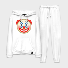 Мужской костюм хлопок с толстовкой с принтом Эмодзи Клоун в Курске,  |  | clown | emoji | smile | клоун | смайл | смайлик | эмоджи | эмодзи