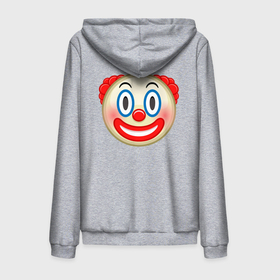 Мужская толстовка на молнии хлопок с принтом Эмодзи Клоун в Курске,  |  | Тематика изображения на принте: clown | emoji | smile | клоун | смайл | смайлик | эмоджи | эмодзи