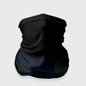 Бандана-труба 3D с принтом Черно синий  геометрический в Курске, 100% полиэстер, ткань с особыми свойствами — Activecool | плотность 150‒180 г/м2; хорошо тянется, но сохраняет форму | abstract | black | black and blue | blue | geometric | gradient | gray | ombre | polygonal | triangles | абстрактный | геометрический | градиент | омбре | полигональный | серый | синий | треугольники | черно синий | черный | черный и синий