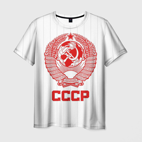 Мужская футболка 3D с принтом Герб СССР   Советский союз в Белгороде, 100% полиэфир | прямой крой, круглый вырез горловины, длина до линии бедер | 
