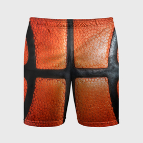 Мужские шорты спортивные с принтом Баскетбольный мяч текстура ,  |  | ball | basketball | баскетбол | баскетбольный мяч | спорт