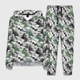 Мужской костюм 3D с принтом Абстрактный камуфляжный светлый в Курске, 100% полиэстер | Манжеты и пояс оформлены тканевой резинкой, двухслойный капюшон со шнурком для регулировки, карманы спереди | Тематика изображения на принте: abstract | camouflage | geometric | gray | green | khaki | light | military | protective | swamp | zigzag | абстрактный | болотный | военный | геометрический | защитный | зеленый | зигзаг | камуфляжный | маскировочный | светлый | серый | хаки