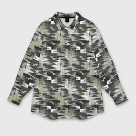 Мужская рубашка oversize 3D с принтом Абстрактный камуфляжный геометрический узор в Екатеринбурге,  |  | abstract | brown | camouflage | dark | gray | green | khaki | militarism | military | monochrome | protective | swamp | абстрактный | болотный | военный | защитный | зеленый | камуфляжный | коричневый | милитаризм | монохромный | серый | темный | хаки