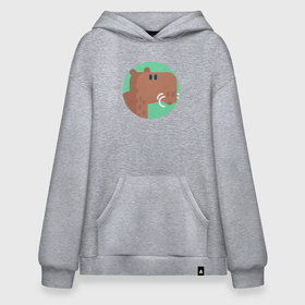 Худи SuperOversize хлопок с принтом Милая капибара в круге в Екатеринбурге, 70% хлопок, 30% полиэстер, мягкий начес внутри | карман-кенгуру, эластичная резинка на манжетах и по нижней кромке, двухслойный капюшон
 | abstraction | animal | capybara | colors | meme | memes | surrealism | sweethuman | sweethumen | абстракция | арт | графика | животное | искусство | капибара | мем | мемы | разноцветный | сюрреализм | узоры | цвета
