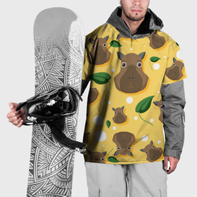 Накидка на куртку 3D с принтом Капибары паттерн в Белгороде, 100% полиэстер |  | Тематика изображения на принте: capybara | patern | pattern | грызун | грызуны | капибара | капибары | патерн | паттерн