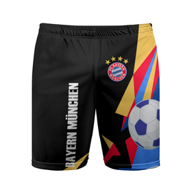 Мужские шорты спортивные с принтом Bayern munchen Sport   цветные геометрии в Петрозаводске,  |  | 