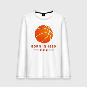 Мужской лонгслив хлопок с принтом Баскетболист 1990 года в Петрозаводске, 100% хлопок |  | 1990 | 90 | basketball | nba | streetball | баскетбол | баскетболист | баскетболист 1990 года | баскетбольный | год | год рождения | день рождения | ко дню рождения | мяч | на день рождения | нба | прямиком из