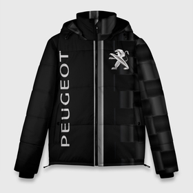 Мужская зимняя куртка 3D с принтом Peugeot карбон абстракция в Санкт-Петербурге, верх — 100% полиэстер; подкладка — 100% полиэстер; утеплитель — 100% полиэстер | длина ниже бедра, свободный силуэт Оверсайз. Есть воротник-стойка, отстегивающийся капюшон и ветрозащитная планка. 

Боковые карманы с листочкой на кнопках и внутренний карман на молнии. | 
