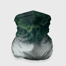 Бандана-труба 3D с принтом Зеркальный туманный лес в Белгороде, 100% полиэстер, ткань с особыми свойствами — Activecool | плотность 150‒180 г/м2; хорошо тянется, но сохраняет форму | forest | mirror | misty | дерево | деревья | зеркало | зеркальный | лес | природа | туман | туманный