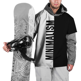 Накидка на куртку 3D с принтом MINIMALISM   BLACK AND WHITE , 100% полиэстер |  | Тематика изображения на принте: and | black | minimalism | white | белое | белый | минимализм | цвет | цвета | черное | черный