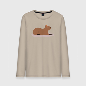 Мужской лонгслив хлопок с принтом Капибара лежит вместе с птичкой в Курске, 100% хлопок |  | animal | capybara | meme | memes | sweethuman | sweethumen | абстракция | арт | графика | животное | искусство | капибара | мем | мемы | разноцветный | сюрреализм | узоры | цвета