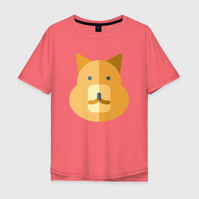 Мужская футболка хлопок Oversize с принтом Мордашка капибары в Тюмени, 100% хлопок | свободный крой, круглый ворот, “спинка” длиннее передней части | animal | capybara | meme | memes | sweethuman | sweethumen | абстракция | арт | графика | животное | искусство | капибара | мем | мемы | разноцветный | сюрреализм | узоры | цвета