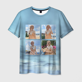 Мужская футболка 3D с принтом Blackpink   Rose collage в Кировске, 100% полиэфир | прямой крой, круглый вырез горловины, длина до линии бедер | Тематика изображения на принте: 