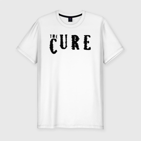 Мужская футболка хлопок Slim с принтом The Cure лого в Курске, 92% хлопок, 8% лайкра | приталенный силуэт, круглый вырез ворота, длина до линии бедра, короткий рукав | robert smith | the cure | альтернативный рок | готик рок | группа | зе куре | зе кюре | куре | кюре | новая волна | постпанк | роберт смит | рок | рок группа