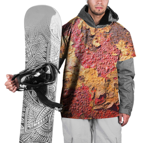 Накидка на куртку 3D с принтом Фактура ржавого железа , 100% полиэстер |  | Тематика изображения на принте: железо | металл | ржавый | текстура