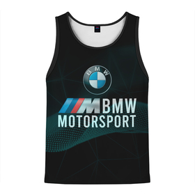 Мужская майка 3D с принтом BMW Motosport theam , 100% полиэстер | круглая горловина, приталенный силуэт, длина до линии бедра. Пройма и горловина окантованы тонкой бейкой | Тематика изображения на принте: bmw | bmw motosport | автомобили | бмв | бмв мотоспорт
