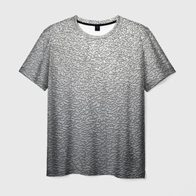 Мужская футболка 3D с принтом Нержавеющая сталь   текстура шагрень , 100% полиэфир | прямой крой, круглый вырез горловины, длина до линии бедер | metal | steel | surface | texture | металл | поверхность | сталь | текстура