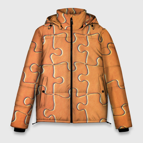 Мужская зимняя куртка 3D с принтом Пазлы   паттерн в Екатеринбурге, верх — 100% полиэстер; подкладка — 100% полиэстер; утеплитель — 100% полиэстер | длина ниже бедра, свободный силуэт Оверсайз. Есть воротник-стойка, отстегивающийся капюшон и ветрозащитная планка. 

Боковые карманы с листочкой на кнопках и внутренний карман на молнии. | minimalism | pattern | puzzle | texture | минимализм | пазлы | паттерн | текстура