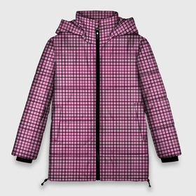 Женская зимняя куртка Oversize с принтом Мелкая черно розовая клетка , верх — 100% полиэстер; подкладка — 100% полиэстер; утеплитель — 100% полиэстер | длина ниже бедра, силуэт Оверсайз. Есть воротник-стойка, отстегивающийся капюшон и ветрозащитная планка. 

Боковые карманы с листочкой на кнопках и внутренний карман на молнии | 